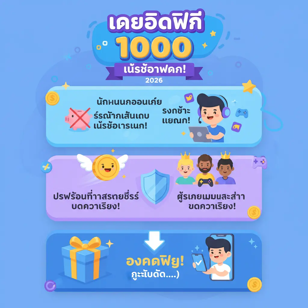 เครดิตฟรี 1000 - เครดิตฟรี